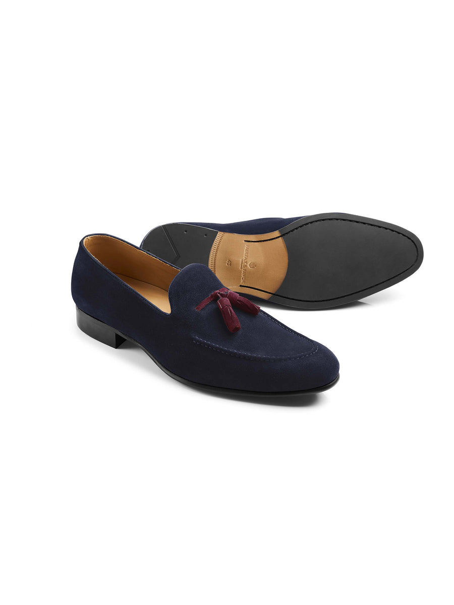 The Bedingfeld - Navy/ Burgundy