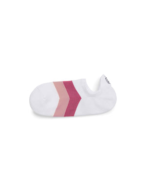 The Signature Women's Trainer Socks - White & Pink