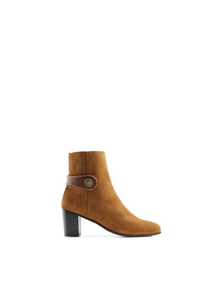 The Upton - Women's Ankle Boot - Tan Suede