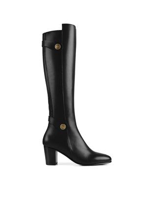 The Upton - Women's Tall Boot - Black Leather