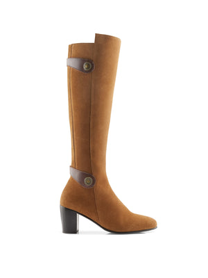 The Upton - Women's Tall Boot - Tan Suede
