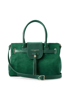 The Windsor Handbag - Emerald Green