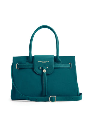 The Windsor - Women's Handbag - Ocean Suede