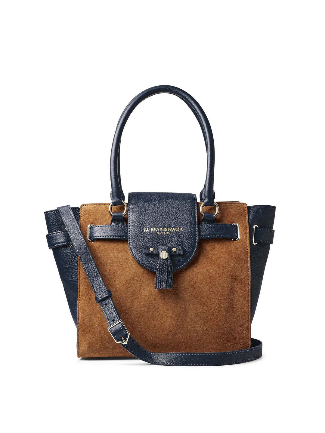 Windsor Tote - Tan & Navy - Bags