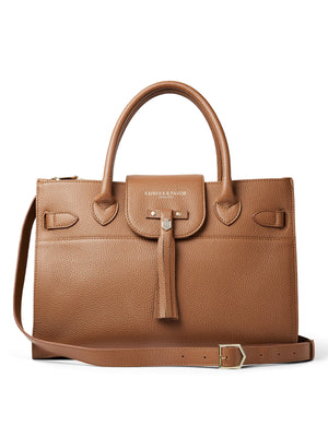 The Windsor - Women's Work Bag - Tan Leather
